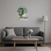 İç Mekan Dekoratif Fabrika İşçisi Kadın Emoji Aynalı Tablosu thumbnail 5