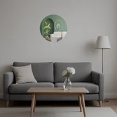 Dil Çıkaran Göz Kırpan Emoji  Dekoratif Aynalı Tablo thumbnail 4