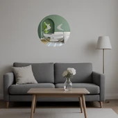 Göz Kısmış Gülümseyen Yüz  Aynalı Tablo thumbnail 5