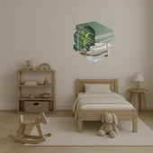 Kitap Seti Temalı  Dekoratif Aynalı Tablo thumbnail 4