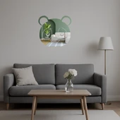 Panda Yüzü  Dekoratif Aynalı Tablo thumbnail 5