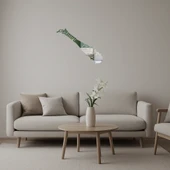 Dekoratif Ortaçağ Ahşap Mace Aynalı Tablo thumbnail 1