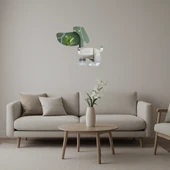 Kırmızı Tasmalı Kahverengi Köpek Aynalı Tablosu thumbnail 1