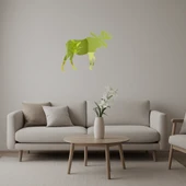 Ahşap Geyik Silueti Altın Aynalı Tablo thumbnail 1