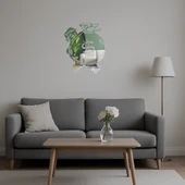 Para Çantası Taşıyan Adam Dekoratif  Aynalı Tablo thumbnail 5