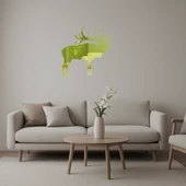 Minimalist Geyik Motifli Duvar Altın Aynalı Tablosu thumbnail 1