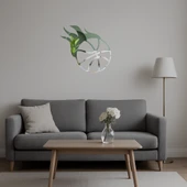 Kırmızı Alevli Basketbol Topu Dekoratif Aynalı Tablo thumbnail 5