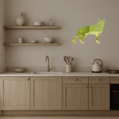 Renkli Köpek Dostlar Dekoratif Altın Aynalı Tablo thumbnail 2