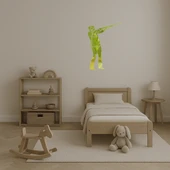 Silahlı Kız Temalı Dekoratif Altın Aynalı Tablo thumbnail 4