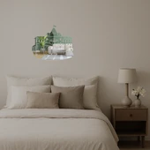 Üzeri Okul ve Otobüs Temalı Dekoratif Aynalı Tablo thumbnail 2