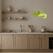 Şık ve Zarif  Motosiklet Altın Aynalı Tablo thumbnail 2