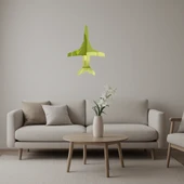 Klasik Uçak Motifli Altın Aynalı Tablo thumbnail 1