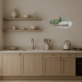 Sıcak Pizza Sanatı Dekoratif Aynalı Tablo thumbnail 3