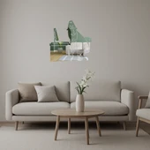 Modern Ofis Adamı ve Bilgisayar Tasarımlı  Duvar Aynalı Tablosu thumbnail 1