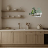 Para Çantaları Tasarımı İç Mekan Dekoratif Aynalı Tablo thumbnail 3