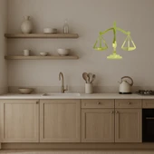 Adalet Sembolü Dekoratif Altın Aynalı Tablo thumbnail 2