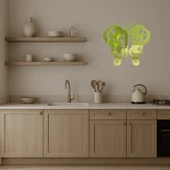 Kelebek Siluet Dekoratif Altın Aynalı Tablo thumbnail 3