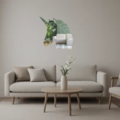 Unicorn Yüzü Dekoratif Aynalı Tablo thumbnail 1