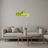 Dinamik Motorcu Tasarımlı  İç Mekan Altın Aynalı Tablosu thumbnail 1