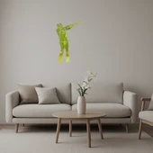 Silahlı Kız Temalı Dekoratif Altın Aynalı Tablo thumbnail 1