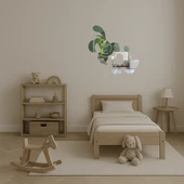 Bej Renkli Çizgi Köpek  Dekoratif Aynalı Tablo thumbnail 4