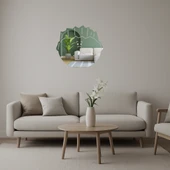 Üzeri Hüzünlü Çocuk Yüzü Dekoratif Aynalı Tablo thumbnail 1