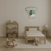 Potadaki Basketbol  Duvar Aynalı Tablosu thumbnail 4