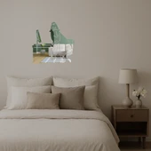 Modern Ofis Adamı ve Bilgisayar Tasarımlı  Duvar Aynalı Tablosu thumbnail 2