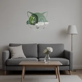 Kurt Yüzü Dekoratif Aynalı Tablo thumbnail 5