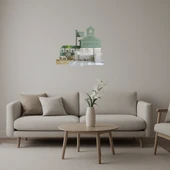 Okul Otobüsü ve Öğrenciler Dekoratif Duvar Aynalı Tablosu thumbnail 1