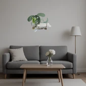 Kemik Tutan Zıplayan Köpek Dekoratif Aynalı Tablo thumbnail 4