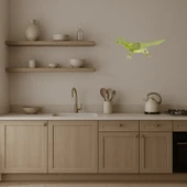 Koşucu Kuş Dekoratif Duvar Altın Aynalı Tablosu thumbnail 2