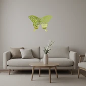 Zarif Kelebek Dekoratif  Altın Aynalı Tablo thumbnail 1