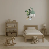 Kırmızı Renkli Köpek Dekoratif Duvar Aynalı Tablosu thumbnail 4