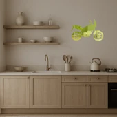 Retro Motosiklet Tasarımlı  Duvar Altın Aynalı Tablosu thumbnail 3