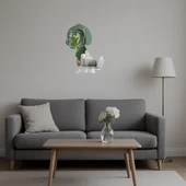 Yukarı Bakan Kahverengi Köpek Aynalı Tablosu thumbnail 4