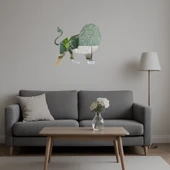 Öfkeli Aslan  Dekoratif Aynalı Tablo thumbnail 4