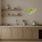 Kelebek Desenli Şık  Altın Aynalı Tablo thumbnail 3