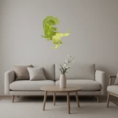 Dinozor Figürlü Çocuk Odası Dekoratif Altın Aynalı Tablosu thumbnail 1