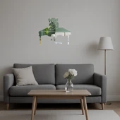 Masada Oturan Kız Dekoratif Aynalı Tablo thumbnail 5