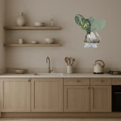 Eğlenceli Çizgi Film Stili Dekoratif Aynalı Tablo thumbnail 3