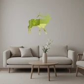 Minimalist Geyik Silueti Altın Aynalı Tablo thumbnail 1