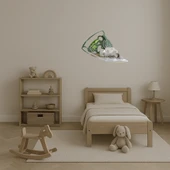 Mantarlı Domatesli Zeytinli Pizza Dilimi Dekoratif  Aynalı Tablo thumbnail 4