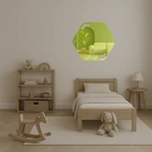 Vintage Çiçek Desenli  Dekoratif Altın Aynalı Tablo thumbnail 4