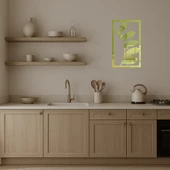 Minimalist Yaprak Desenli Dekoratif Altın Aynalı Tablo thumbnail 3