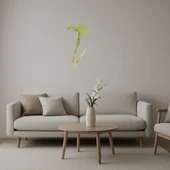 Abstrakt Çiçek Desenli Dekoratif Altın Aynalı Tablo thumbnail 1