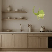 Vintage Çiçek Desenli Altın Aynalı Tablo thumbnail 3