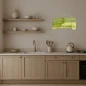 Estetik Muscle Car  Duvar Altın Aynalı Tablosu thumbnail 3