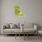 Sevimli Köpek Figürlü Dekorasyon Altın Aynalı Tablosu thumbnail 1