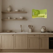 Abstrakt Renkli  Dekoratif Altın Aynalı Tablo thumbnail 4